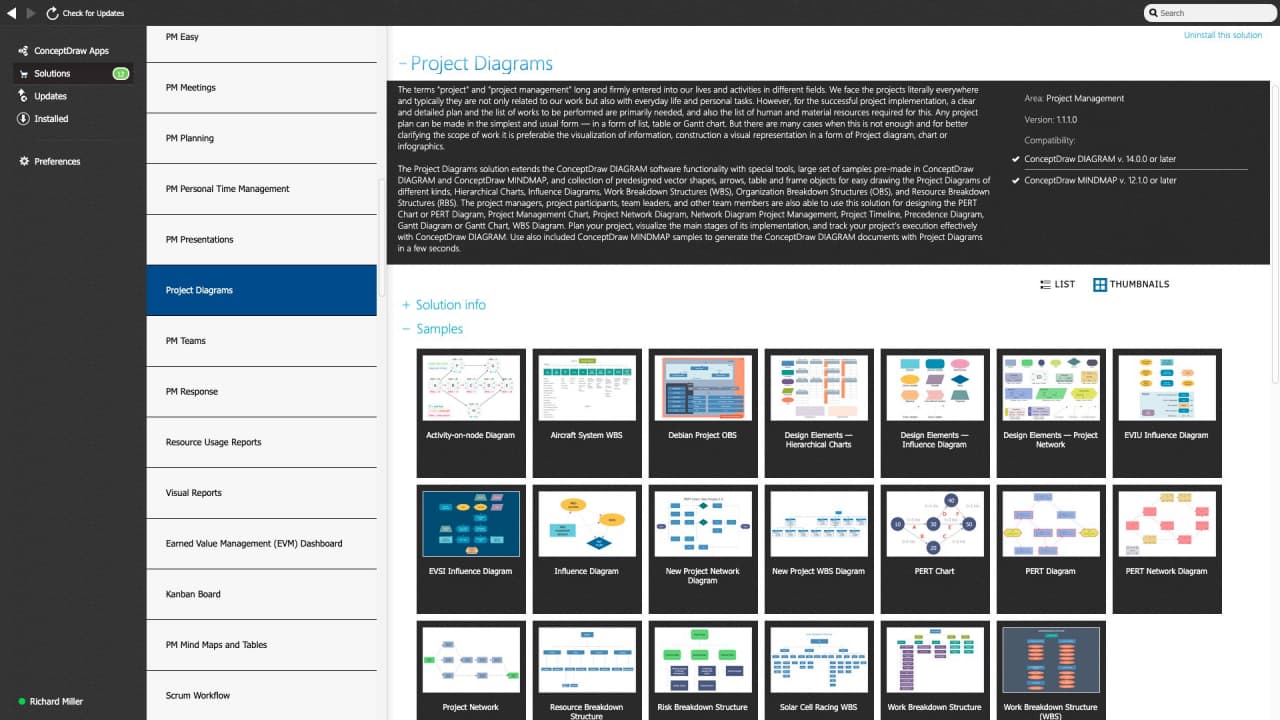 Project Diagrams solution - Start Using